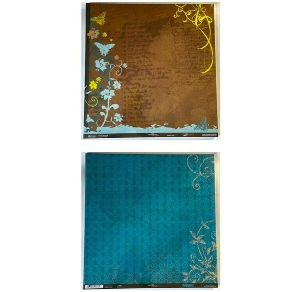 SANDYLION Rouge de Garance "Butterfly Love" - DS 12x12 Scrapbook Paper -… - Picture 1 of 9